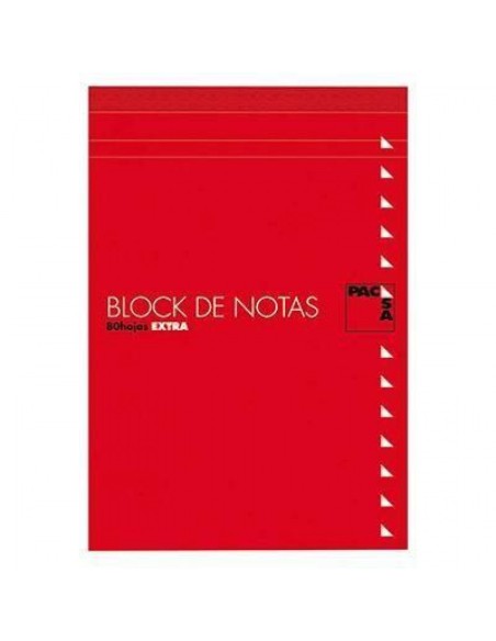 Paq 10 bloc de notas con tapa fº 80 h liso